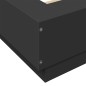 vidaXL Bettgestell mit LED Schwarz 135x190 cm Holzwerkstoff vidaXL Bettgestell mit LED Schwarz 135x190 cm Holzwerkstoff