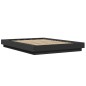 vidaXL Bettgestell Schwarz 120x190 cm Holzwerkstoff vidaXL Bettgestell Schwarz 120x190 cm Holzwerkstoff