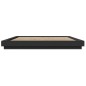 vidaXL Bettgestell Schwarz 180x200 cm Holzwerkstoff vidaXL Bettgestell Schwarz 180x200 cm Holzwerkstoff