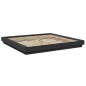 vidaXL Bettgestell Schwarz 180x200 cm Holzwerkstoff vidaXL Bettgestell Schwarz 180x200 cm Holzwerkstoff
