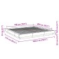 vidaXL Bettgestell Schwarz 180x200 cm Holzwerkstoff vidaXL Bettgestell Schwarz 180x200 cm Holzwerkstoff