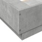 vidaXL Bettgestell mit LED Betongrau 75x190 cm Holzwerkstoff vidaXL Bettgestell mit LED Betongrau 75x190 cm Holzwerkstoff