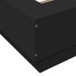 vidaXL Bettgestell mit LED Schwarz 75x190 cm Holzwerkstoff vidaXL Bettgestell mit LED Schwarz 75x190 cm Holzwerkstoff