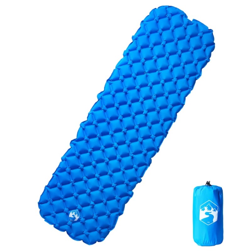 vidaXL Aufblasbare Isomatte Blau 190x58x6 cm vidaXL Aufblasbare Isomatte Blau 190x58x6 cm
