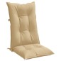 vidaXL Hochlehner-Auflagen 2 Stk. Melange Beige 120x50x7 cm Stoff vidaXL Hochlehner-Auflagen 2 Stk. Melange Beige 120x50x7 cm Stoff