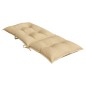vidaXL Hochlehner-Auflagen 2 Stk. Melange Beige 120x50x7 cm Stoff vidaXL Hochlehner-Auflagen 2 Stk. Melange Beige 120x50x7 cm Stoff