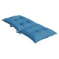 vidaXL Hochlehner-Auflagen 6 Stk. Melange Blau 120x50x7 cm Stoff vidaXL Hochlehner-Auflagen 6 Stk. Melange Blau 120x50x7 cm Stoff