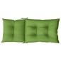 vidaXL Hochlehner-Auflagen 4 Stk. Melange Grün 120x50x7 cm Stoff vidaXL Hochlehner-Auflagen 4 Stk. Melange Grün 120x50x7 cm Stoff