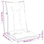 vidaXL Hochlehner-Auflagen 4 Stk. Melange Grün 120x50x7 cm Stoff vidaXL Hochlehner-Auflagen 4 Stk. Melange Grün 120x50x7 cm Stoff