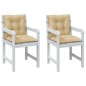 vidaXL Niedriglehner-Auflagen 2 Stk. Melange Beige 100x50x7 cm Stoff vidaXL Niedriglehner-Auflagen 2 Stk. Melange Beige 100x50x7 cm Stoff