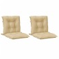 vidaXL Niedriglehner-Auflagen 2 Stk. Melange Beige 100x50x7 cm Stoff vidaXL Niedriglehner-Auflagen 2 Stk. Melange Beige 100x50x7 cm Stoff