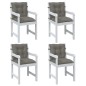 vidaXL Niedriglehner-Auflagen 4 Stk. Dunkelgrau 100x50x7 cm Stoff vidaXL Niedriglehner-Auflagen 4 Stk. Dunkelgrau 100x50x7 cm Stoff