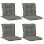 vidaXL Niedriglehner-Auflagen 4 Stk. Dunkelgrau 100x50x7 cm Stoff vidaXL Niedriglehner-Auflagen 4 Stk. Dunkelgrau 100x50x7 cm Stoff