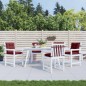 vidaXL Niedriglehner-Auflagen 4 Stk. Melange Weinrot 100x50x7 cm Stoff vidaXL Niedriglehner-Auflagen 4 Stk. Melange Weinrot 100x50x7 cm Stoff