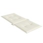 vidaXL Hochlehner-Auflagen 2 Stk. Melange Creme 120x50x4 cm Stoff vidaXL Hochlehner-Auflagen 2 Stk. Melange Creme 120x50x4 cm Stoff