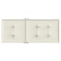 vidaXL Hochlehner-Auflagen 2 Stk. Melange Creme 120x50x4 cm Stoff vidaXL Hochlehner-Auflagen 2 Stk. Melange Creme 120x50x4 cm Stoff