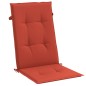 vidaXL Hochlehner-Auflagen 2 Stk. Melange Rot 120x50x4 cm Stoff vidaXL Hochlehner-Auflagen 2 Stk. Melange Rot 120x50x4 cm Stoff