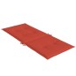 vidaXL Hochlehner-Auflagen 2 Stk. Melange Rot 120x50x4 cm Stoff vidaXL Hochlehner-Auflagen 2 Stk. Melange Rot 120x50x4 cm Stoff