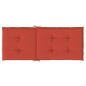 vidaXL Hochlehner-Auflagen 2 Stk. Melange Rot 120x50x4 cm Stoff vidaXL Hochlehner-Auflagen 2 Stk. Melange Rot 120x50x4 cm Stoff