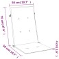 vidaXL Hochlehner-Auflagen 2 Stk. Melange Rot 120x50x4 cm Stoff vidaXL Hochlehner-Auflagen 2 Stk. Melange Rot 120x50x4 cm Stoff