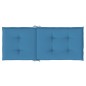 vidaXL Hochlehner-Auflagen 2 Stk. Melange Blau 120x50x4 cm Stoff vidaXL Hochlehner-Auflagen 2 Stk. Melange Blau 120x50x4 cm Stoff