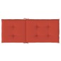 vidaXL Hochlehner-Auflagen 6 Stk. Melange Rot 120x50x4 cm Stoff vidaXL Hochlehner-Auflagen 6 Stk. Melange Rot 120x50x4 cm Stoff