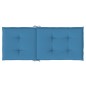 vidaXL Hochlehner-Auflagen 4 Stk. Melange Blau 120x50x4 cm Stoff vidaXL Hochlehner-Auflagen 4 Stk. Melange Blau 120x50x4 cm Stoff