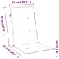 vidaXL Hochlehner-Auflagen 4 Stk. Melange Blau 120x50x4 cm Stoff vidaXL Hochlehner-Auflagen 4 Stk. Melange Blau 120x50x4 cm Stoff