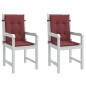 vidaXL Niedriglehner-Auflagen 2 Stk. Melange Weinrot 100x50x4 cm Stoff vidaXL Niedriglehner-Auflagen 2 Stk. Melange Weinrot 100x50x4 cm Stoff