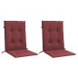 vidaXL Niedriglehner-Auflagen 2 Stk. Melange Weinrot 100x50x4 cm Stoff vidaXL Niedriglehner-Auflagen 2 Stk. Melange Weinrot 100x50x4 cm Stoff