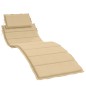 vidaXL Sonnenliegen-Auflage Melange Beige 186x58x3 cm Stoff vidaXL Sonnenliegen-Auflage Melange Beige 186x58x3 cm Stoff