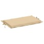 vidaXL Sonnenliegen-Auflage Melange Beige 186x58x3 cm Stoff vidaXL Sonnenliegen-Auflage Melange Beige 186x58x3 cm Stoff