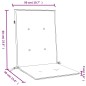 vidaXL Niedriglehner-Auflagen 6 Stk. Melange Hellgrau 100x50x4cm Stoff vidaXL Niedriglehner-Auflagen 6 Stk. Melange Hellgrau 100x50x4cm Stoff