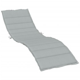 vidaXL Sonnenliegen-Auflage Melange Hellgrau 200x60x4 cm Stoff