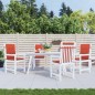 vidaXL Niedriglehner-Auflagen 4 Stk. Melange Rot 100x50x4 cm Stoff vidaXL Niedriglehner-Auflagen 4 Stk. Melange Rot 100x50x4 cm Stoff