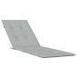 vidaXL Liegestuhl-Auflage Melange Hellgrau (75+105)x50x3 cm Stoff vidaXL Liegestuhl-Auflage Melange Hellgrau (75+105)x50x3 cm Stoff