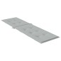 vidaXL Liegestuhl-Auflage Melange Hellgrau (75+105)x50x3 cm Stoff vidaXL Liegestuhl-Auflage Melange Hellgrau (75+105)x50x3 cm Stoff