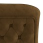 Esszimmerstühle 2 Stk. Braun 53x52x98 cm Samt & Edelstahl Esszimmerstühle 2 Stk. Braun 53x52x98 cm Samt & Edelstahl