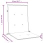 vidaXL Niedriglehner-Auflagen 4 Stk. Melange Taupe 100x50x4 cm Stoff