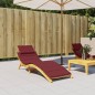 vidaXL Sonnenliegen-Auflage Melange Weinrot 186x58x3 cm Stoff vidaXL Sonnenliegen-Auflage Melange Weinrot 186x58x3 cm Stoff