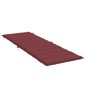 vidaXL Sonnenliegen-Auflage Melange Weinrot 186x58x3 cm Stoff vidaXL Sonnenliegen-Auflage Melange Weinrot 186x58x3 cm Stoff