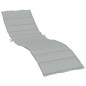 vidaXL Sonnenliegen-Auflage Melange Hellgrau 200x50x4 cm Stoff vidaXL Sonnenliegen-Auflage Melange Hellgrau 200x50x4 cm Stoff