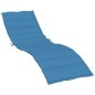 vidaXL Sonnenliegen-Auflage Melange Blau 200x50x4 cm Stoff vidaXL Sonnenliegen-Auflage Melange Blau 200x50x4 cm Stoff