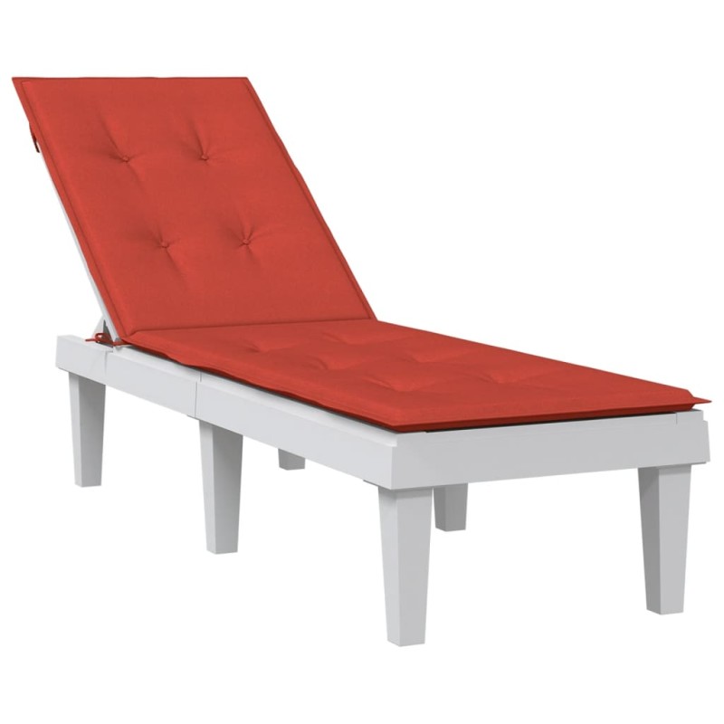 vidaXL Liegestuhl-Auflage Melange Rot (75+105)x50x3 cm Stoff vidaXL Liegestuhl-Auflage Melange Rot (75+105)x50x3 cm Stoff