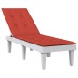 vidaXL Liegestuhl-Auflage Melange Rot (75+105)x50x3 cm Stoff vidaXL Liegestuhl-Auflage Melange Rot (75+105)x50x3 cm Stoff