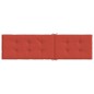 vidaXL Liegestuhl-Auflage Melange Rot (75+105)x50x3 cm Stoff vidaXL Liegestuhl-Auflage Melange Rot (75+105)x50x3 cm Stoff