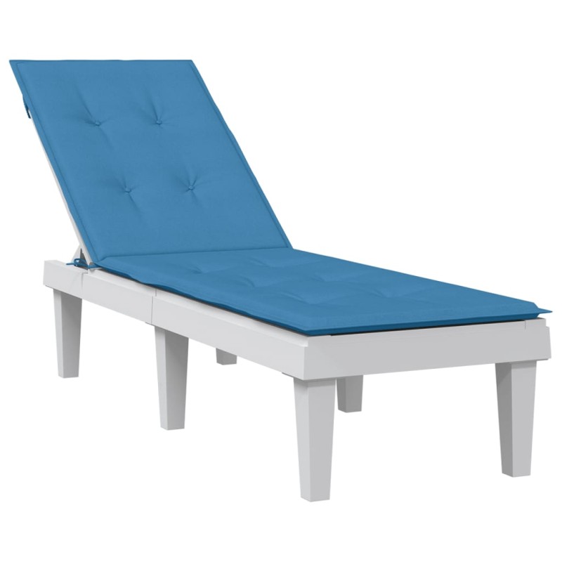 vidaXL Liegestuhl-Auflage Melange Blau (75+105)x50x3 cm Stoff vidaXL Liegestuhl-Auflage Melange Blau (75+105)x50x3 cm Stoff