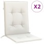 vidaXL Niedriglehner-Auflagen 2 Stk. Melange Creme 100x50x4 cm Stoff vidaXL Niedriglehner-Auflagen 2 Stk. Melange Creme 100x50x4 cm Stoff