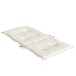 vidaXL Niedriglehner-Auflagen 2 Stk. Melange Creme 100x50x4 cm Stoff vidaXL Niedriglehner-Auflagen 2 Stk. Melange Creme 100x50x4 cm Stoff