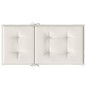 vidaXL Niedriglehner-Auflagen 2 Stk. Melange Creme 100x50x4 cm Stoff vidaXL Niedriglehner-Auflagen 2 Stk. Melange Creme 100x50x4 cm Stoff
